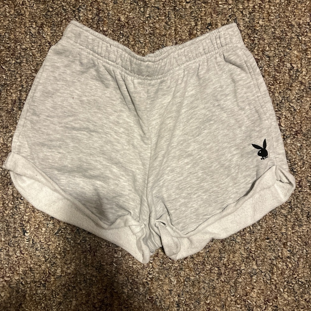 Playboy Light Gray Lounge Shorts